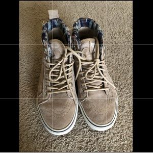 Vans sk8 hi mte Khaki Woven Chevron shoes